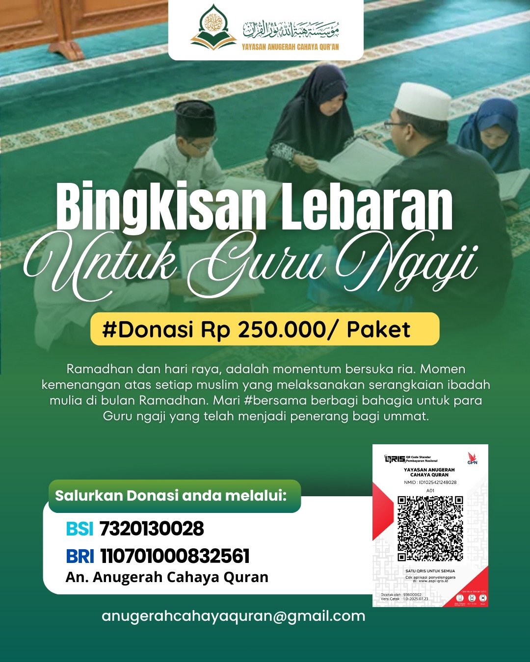 Sedekah Terbaik untuk Para Guru Al-Qur'an