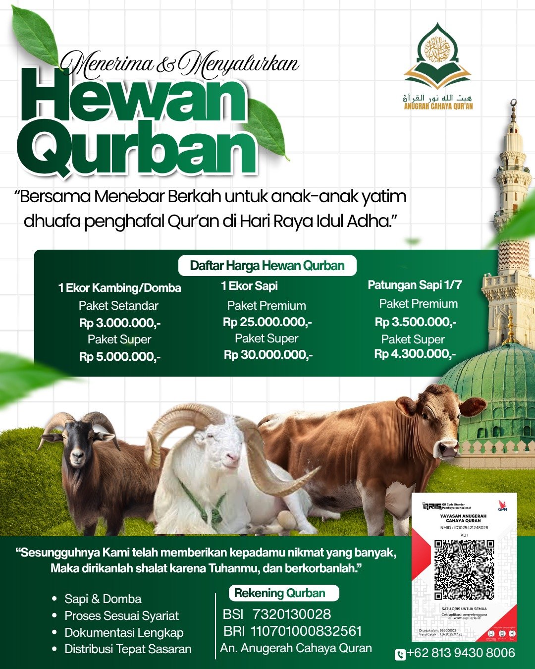 Menerima dan Menyalurkan Hewan Qurban